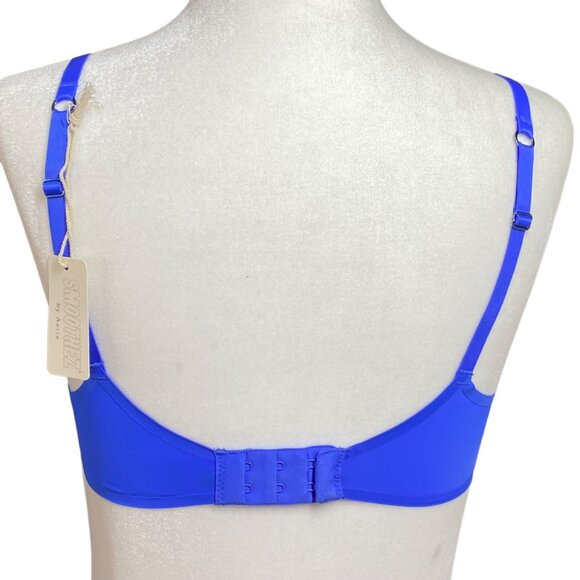 Aerie Smoothez Mesh Unlined Bra Full Coverage Size 34B Royal Blue - Picture 3 of 4